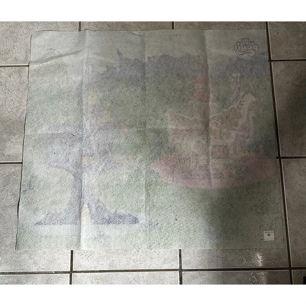 My Little Pony Castle Fleece Blanket 31x27in Kids Bedroom Rainbow Cottage